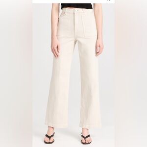 Abrand 94 high and wide Ecru cream Wide-Leg Pants